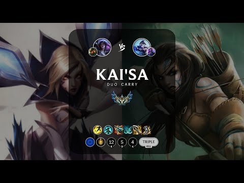 Kai'Sa ADC vs Ashe - EUW Challenger Patch 12.22