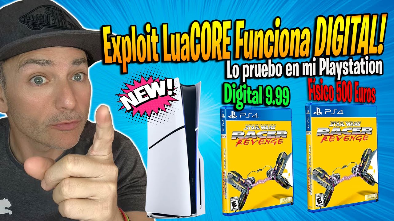 Exploit LUACORE PS4 y PS5 Funciona en la versión DIGITAL de 9 Euros, Lo pruebo en mi PS5 ACTUALIZADA