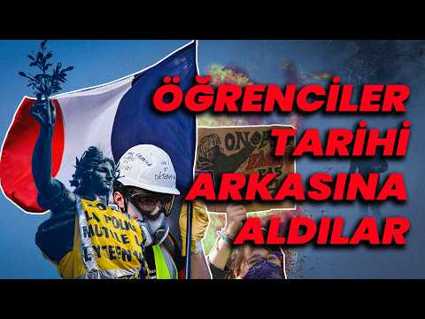 Fransa'da eylemler | Öğrenciler tarihi arkasına aldı: Neler yapabileceğimizi gösterdik