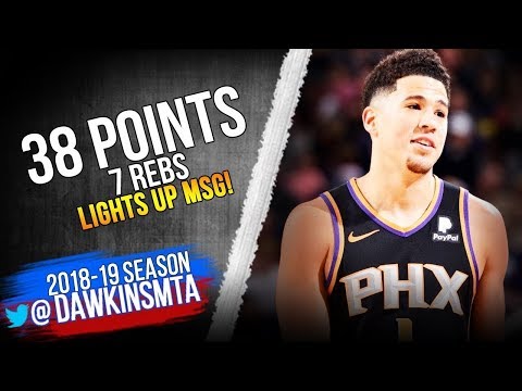 Devin Booker Full Highlights 2018 12 17 Suns vs Knicks   38 Pts LiGHTS UP MSG!  FreeDawkins