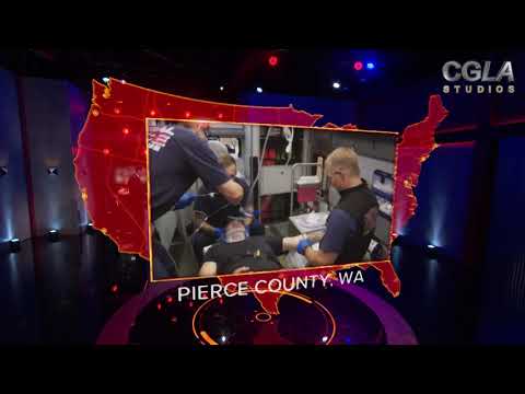 CGLA Studios AR that aired on First Responders Live - Aug 6, 2019  using Zero Density and Mo-Sys