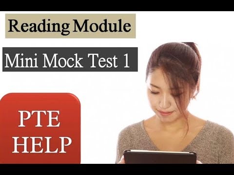 PTE Reading Mini Mock Test 1- Best to practice and check your level quickly with the Answers. Video