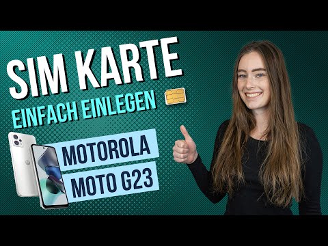 Motorola moto g23 - SIM-Karte einsetzen • 🂠 • 📲 • 📡 • Anleitung / Tutorial