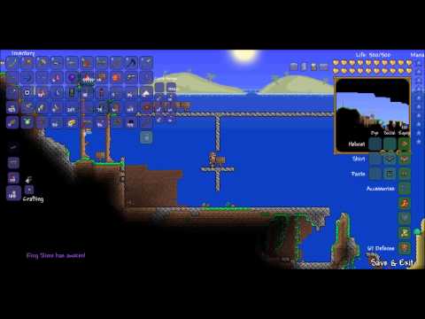 Terraria: King Slime and Goblin Scout