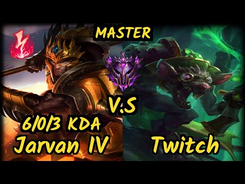 MRDS TynX (JARVAN IV) vs TWITCH - 6/0/3 KDA JUNGLE GAMEPLAY - EUW Ranked MASTER