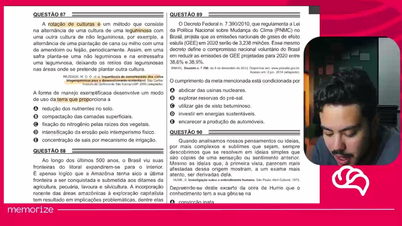 Resolução em Vídeo — Questão 87 ENEM 2018 PPL