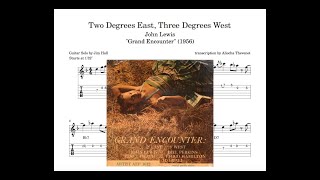 Jim Hall plays the blues // 2 Degrees East 3 Degrees West (John Lewis, MJQ) // Note-for-note