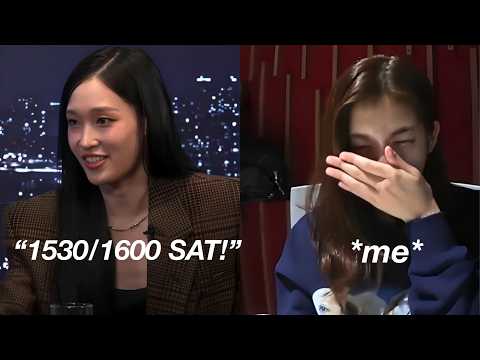 kpop idols but they’re students and studying
