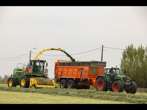 John Deere 7380 ProDrive - Gras hakselen 2015 - Vergauwe