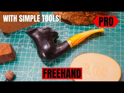 How to make a freehand pipe, with simple tools