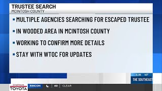 Search underway for missing McIntosh County inmate