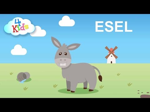 Tiergeräusche, Tierlaute, Tierstimmen und Tiernamen auf dem Bauernhof für Kleinkinder