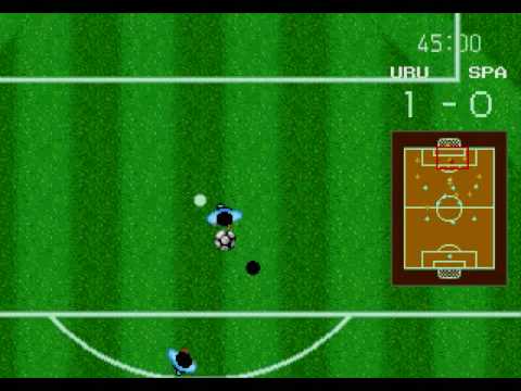 World Cup Italia 90 Gameplay Sega Genesis Mega Drive Uruguay v Spain