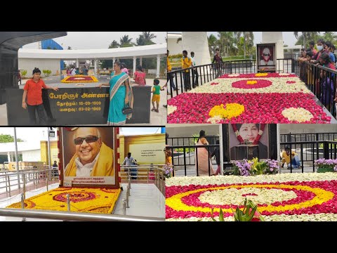 Chennai Marina Beach / Anna , MGR ,Jayalalitha ,Kalainar  Samadhi @rk ranjani