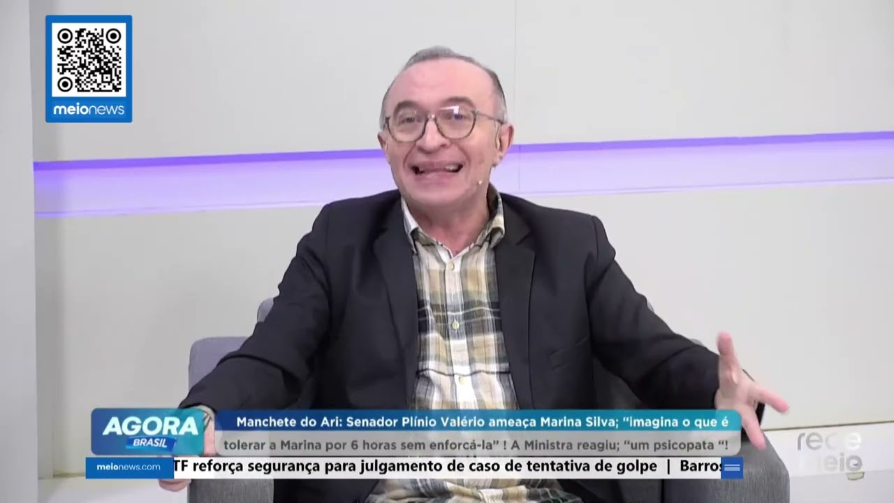 Senador Plínio Valério ameaça Marina Silva! | AGORA BRASIL