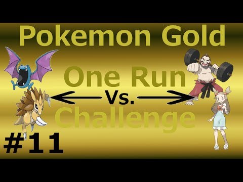 Pokemon Gold OneRun Challenge - Part 11 - Tough and Hard