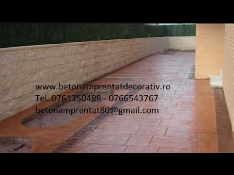 Beton Amprentat Sibiciu de Jos - Buzău  Tel.0761350488 -0766543767