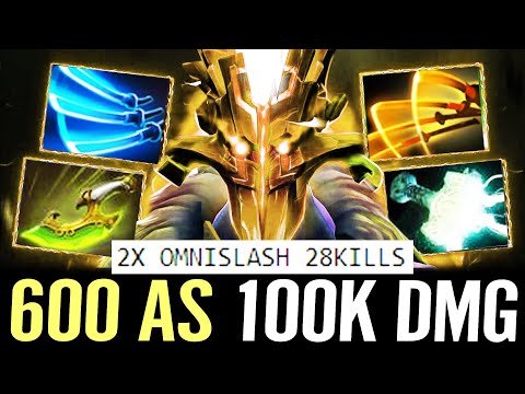 🔥 100.000 DMG Juggernaut Aghanim 2x Omnislash — Mjollnir + Swift Blink Master Blade Build Dota 2 Pro
