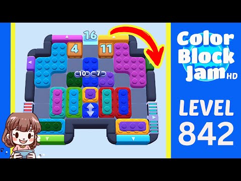 Color Block Jam Level 842 Solution Walkthrough