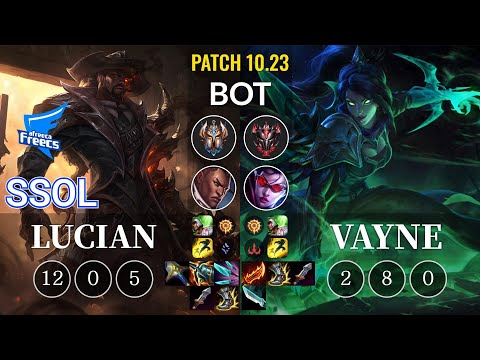 AF SSol Lucian vs Vayne Bot - KR Patch 10.23