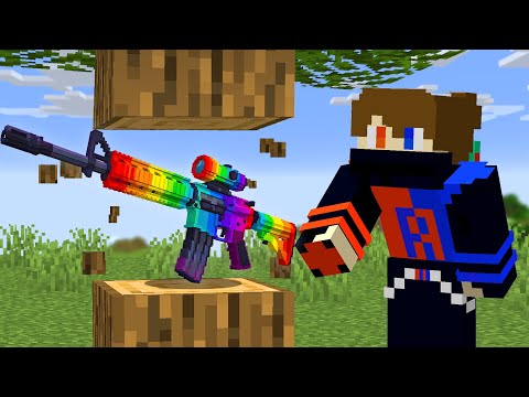 Minecraft, But All Drops Are Guns