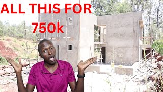 The cost of Construction in Kenya! This House Only Cost KES 750k to Build, & It'