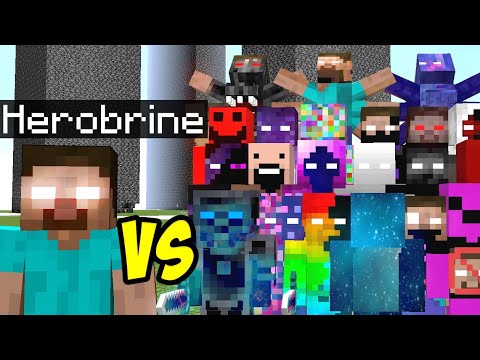 Herobrine vs 30 STRONGEST Creepypasta mobs all parts (3) season 2