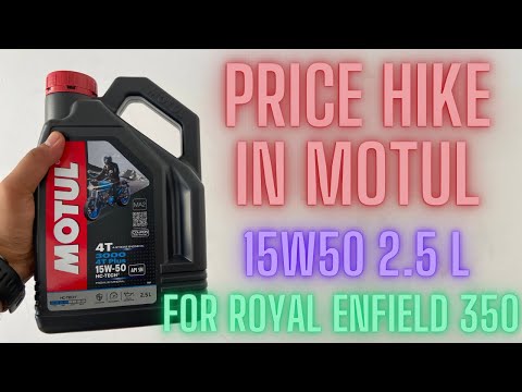 Price Hike In Motul 15w50 2.5L Engine Oil For Royal Enfield Classic 350 #motul #motulindia