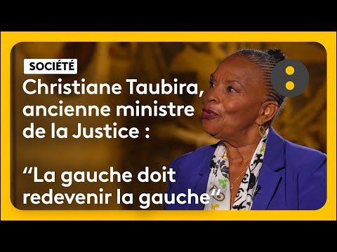 Christiane Taubira, guest on "Rendez-vous avec..." with Louis Laforge