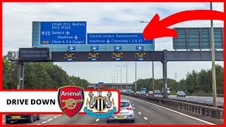 Arsenal v Newcastle | The drive down