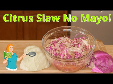 No Mayo Citrus Slaw Recipe