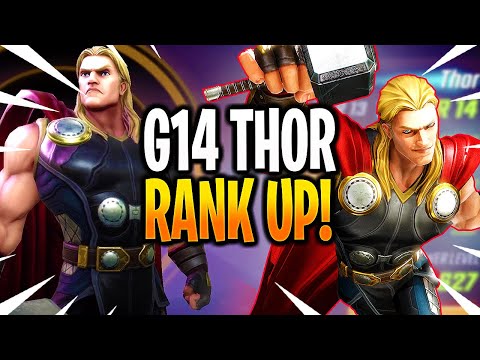 *NEW* G14 THOR RANK UP & GAMEPLAY! - MARVEL Strike Force - MSF