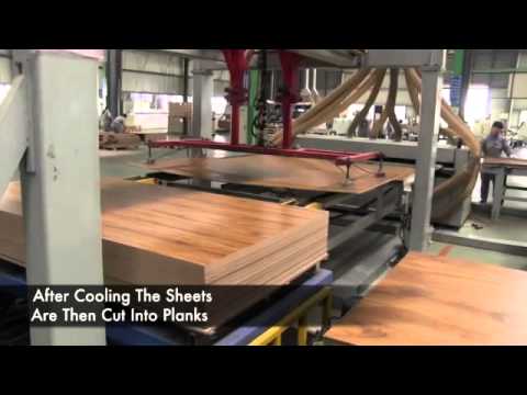Laminate flooring production line/wood parquet floor product...