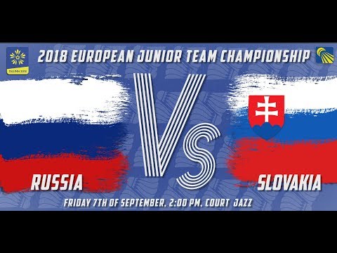 Russia (Klimenko/ Shipilenko) vs Slovakia (Antoska/ Horak) - D1M4 - European Jnr. Team C’ships 2018