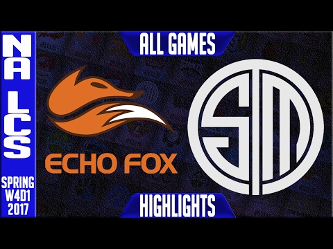 Echo Fox vs TSM Highlights All Games - NA LCS W4D3 Spring 2017 - TSM vs FOX All Games