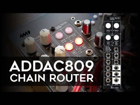 PROBLEM SOLVING UTILITY MODULE | ADDAC System - ADDAC809 Chain Router