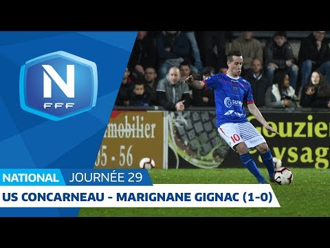 J29 : US Concarneau - Marignane Gignac FC ( 1-0 ), le résumé I National FFF 2018-2019