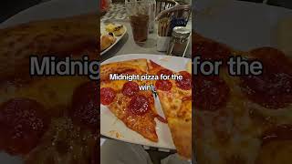 Midnight pizza after the White Night Party on MSC Seaside! #cruiselife #midnightpizza
