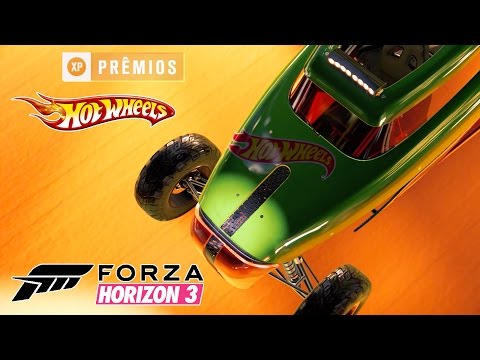 Hot Wheels Forza Horizon 3 com Carrinho Rip Rod em Corrida nas Alturas