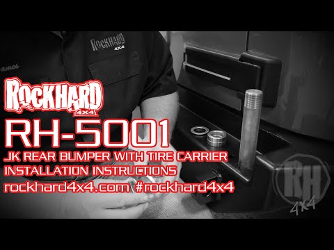RH-5001 – Jeep JK Rear Bumper with Tire Carrier – Install Instructions Video by Rock Hard 4x4