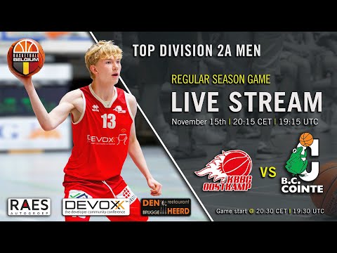 Top Division 2A Men | KBBC Oostkamp 🆚 Cointe BC Liège | Season 2025-2026
