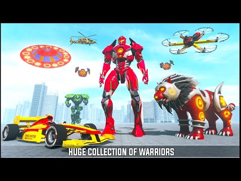 Multi Robot Transforming Games: Drone Robot Wars _ android gameplay