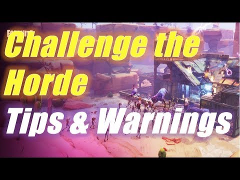Challenge the Horde, Tips and Warnings