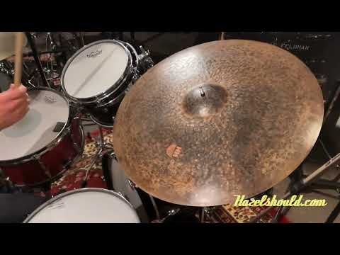 VIDEO! Beautiful DRY COMPLEX THINNER Sabian Hand Hammered HH KING Ride 22" 2388 g CLEAN image 9