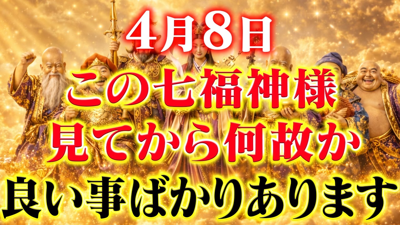 この動画が現れた方大吉兆です。この七福神を見れたら運命が激変し、明日からいいことばかり起こります。