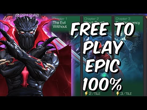 Free To Play Epic 100% - Blood & Symbiomancer Event Quest  - Marvel Contest Of Champions