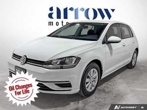 2019 Volkswagen Golf in White for sale at Arrow Motors in Aylmer, ON