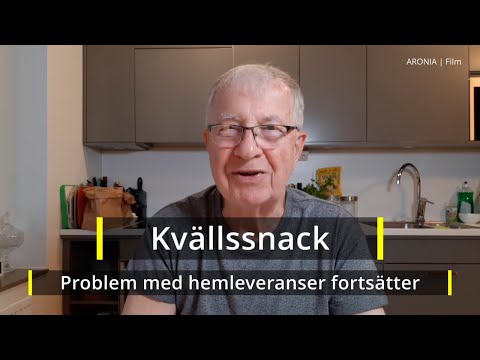 2021-10-05 KVÄLLSSNACK - Problem med hemleveranser fortsätter