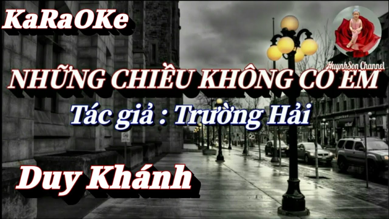 Những chiều không có em