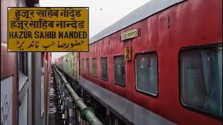 preview picture of video 'Weekly LHB Trains Meet Each Other At Hazur Sahib Nanded At The Crack of Dawn | Indian Railways'